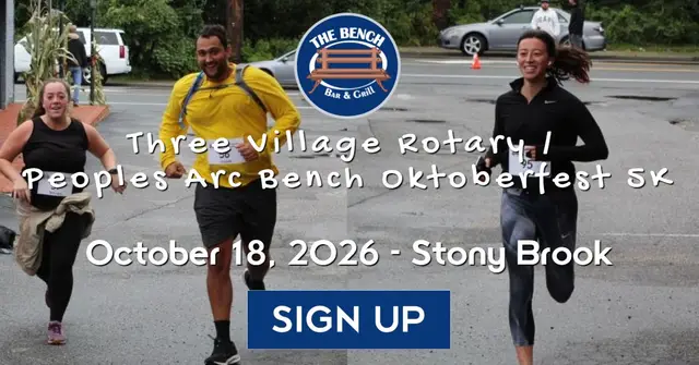 Three Village Rotary Bench Oktoberfest 5K Run/Walk 2026 logo