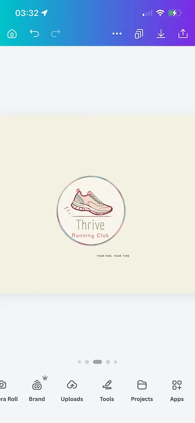 Thrive Running Club - 1st 5K event logo