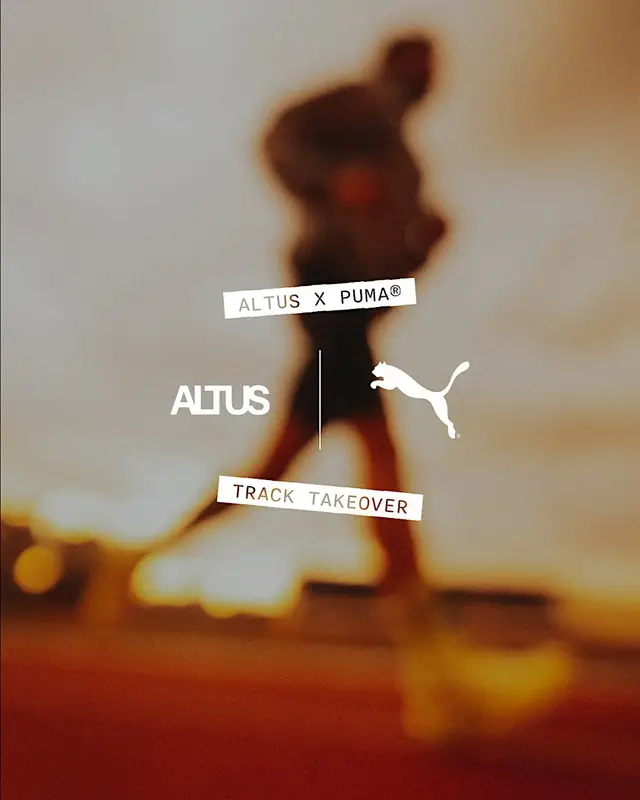 Track Takeover: ALTUS Running x PUMA® logo