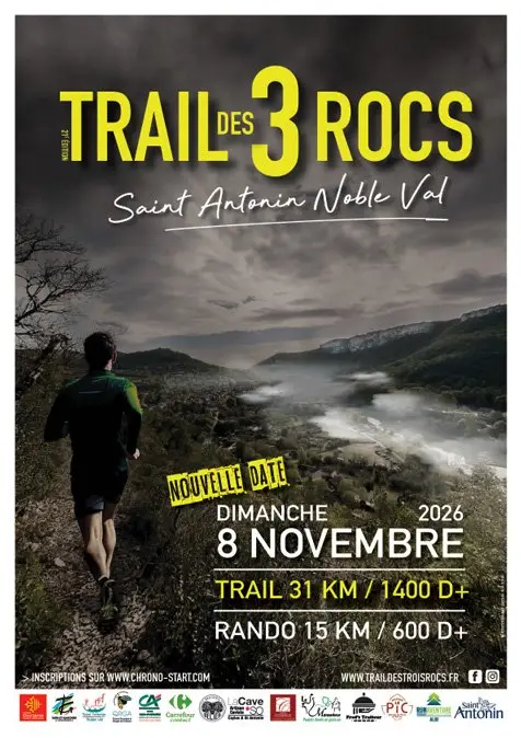 TRAIL DES 3 ROCS logo