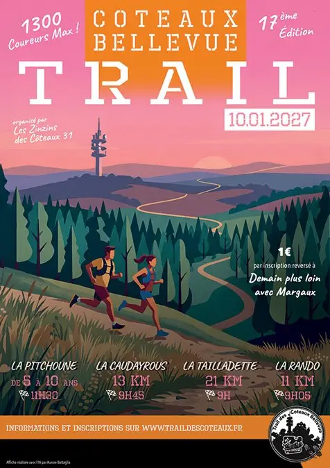 TRAIL DES COTEAUX BELLEVUE logo
