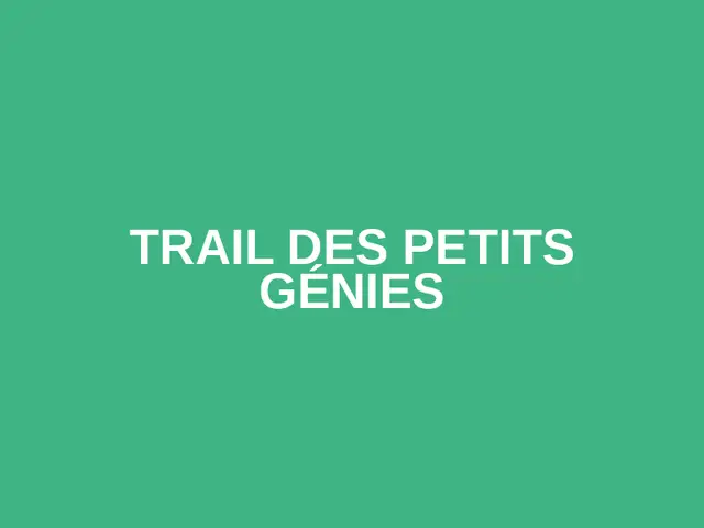 Trail Des Petits Génies logo