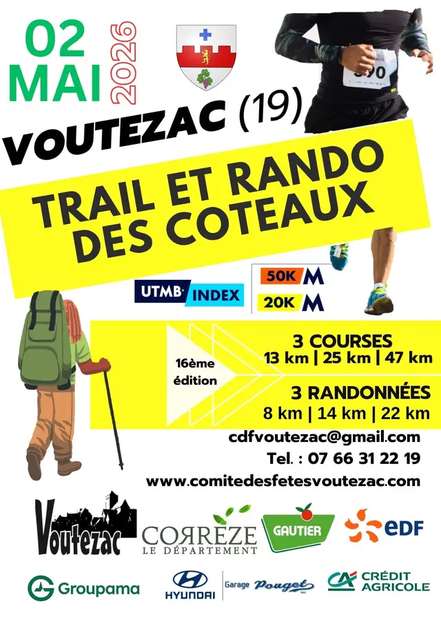 Trail et Rando des coteaux - Voutezac - 2027 logo