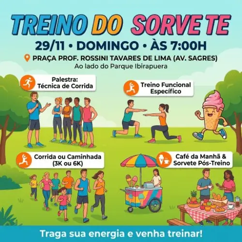 Treino do Sorvete Corre Brasil logo