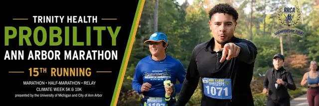 Trinity Health Probility Ann Arbor Marathon logo