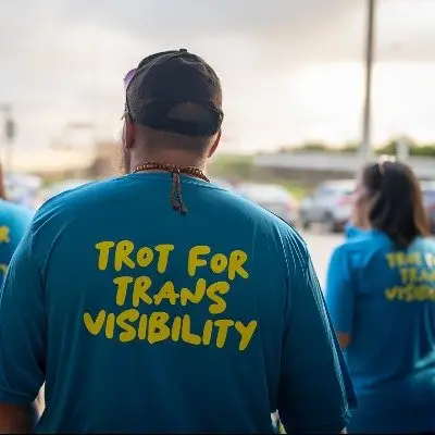 Trot for Trans Visibility logo