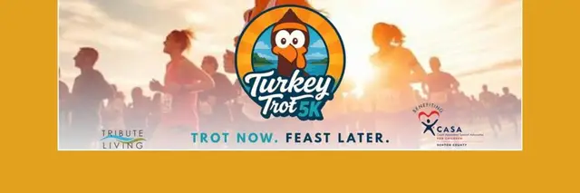 Trot Now, Feast Later-The Tribute 5k logo