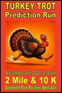 Turkey Trot 10K or 2 mile Prediction Run with a Kids Run! logo