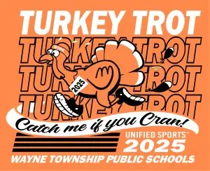 Turkey Trot 5K for WTPS Unified Sports® sponsored by Wayne Special Parents Association logo