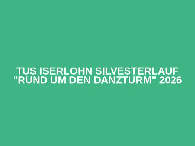 TuS Iserlohn Silvesterlauf "Rund um den Danzturm" 2026 logo