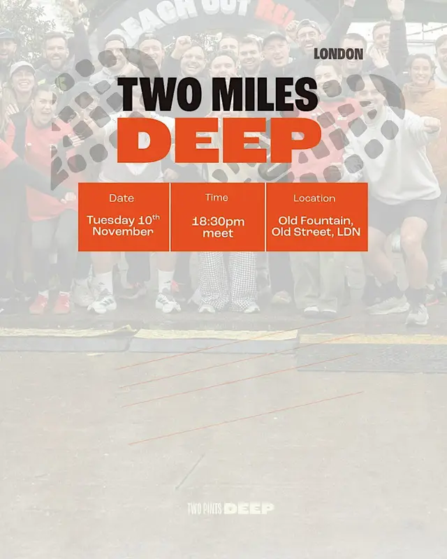 Two Miles Deep: TPD Run Club, London logo