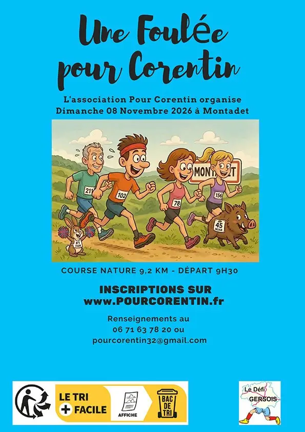 UNE FOULÉE POUR CORENTIN logo