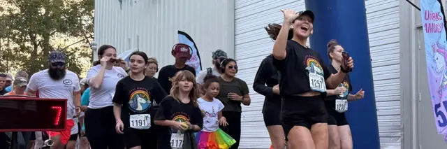 Unicorns Among Us 5k logo
