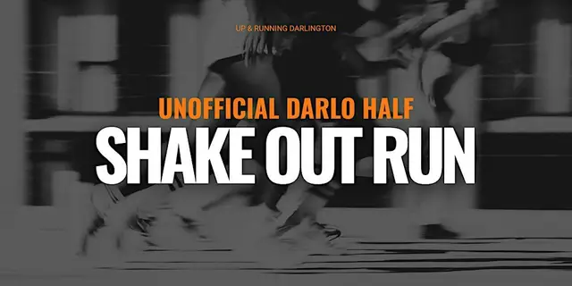 'Unofficial' Darlo Half Shakeout run logo