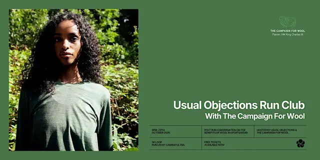 Usual Objections x The Campaign for Wool Run Club logo
