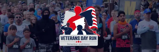 Veterans Day 5K, 10K & 15K logo