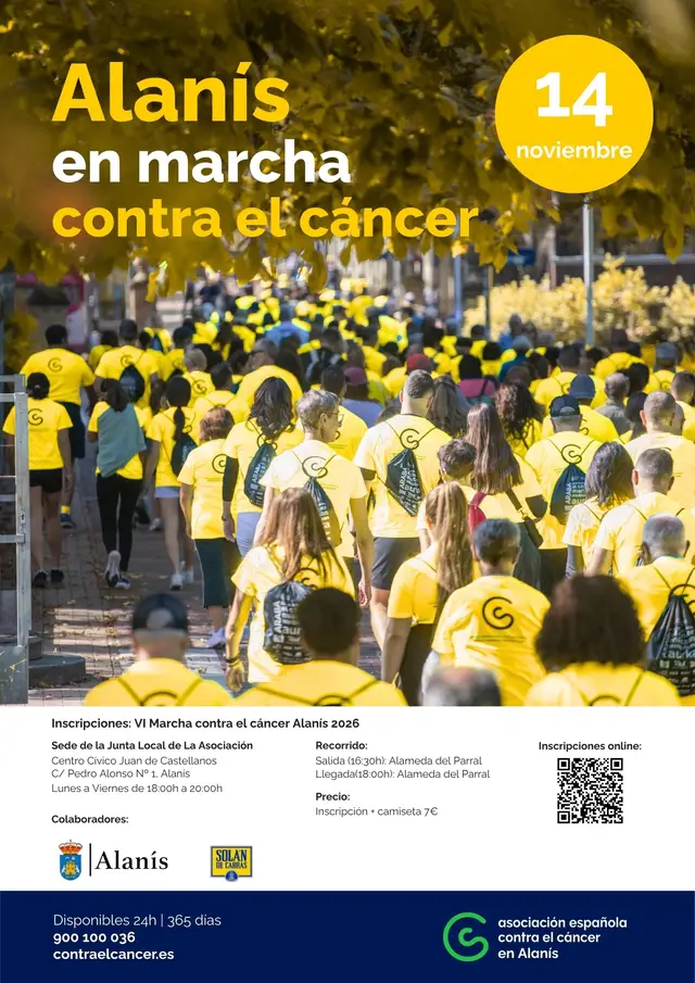 VI MARCHA CONTRA EL CÁNCER ALANÍS logo