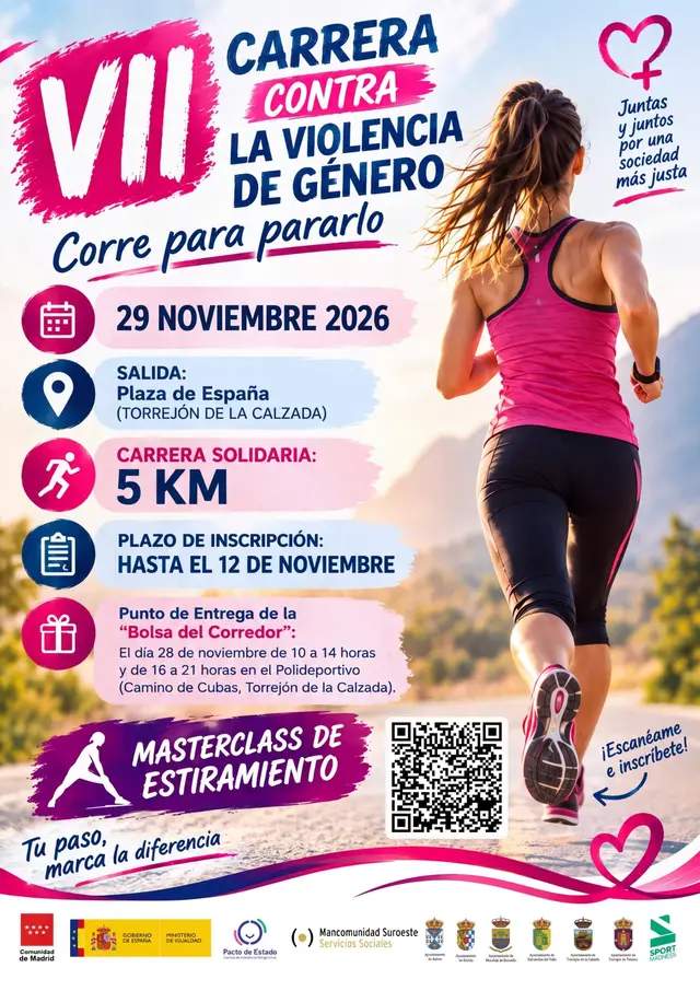 VII Carrera contra la violencia de género - Corre Para Pararlo logo