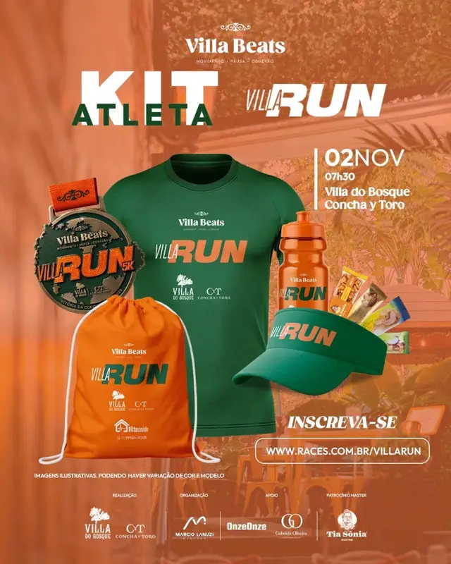 VILLA RUN 5K + VILLA BEATS logo