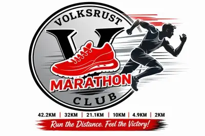 Volksrust Marathon 42.2km, 32km, 21.1km, 10km & 4.9km Fun Run logo