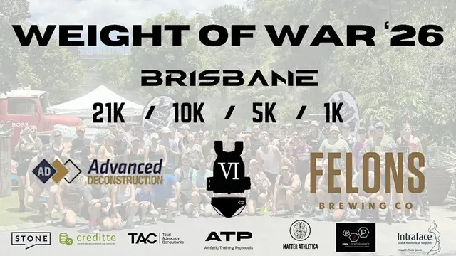 Weight of War Run 2026 – Brisbane logo