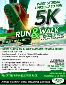 West Georgia Linked Up to Run 5K logo