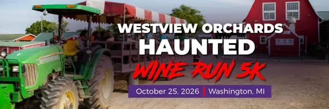 Westview Orchards Haunted Wine Run 5k logo