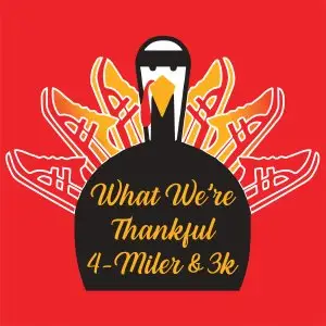 What We're Thankful 4-Miler logo