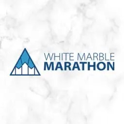 White Marble Marathon logo
