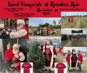 Wind Vineyards Reindeer Run/Walk logo