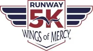 Wings of Mercy Runway 5k logo