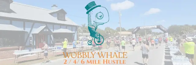 Wobbly Whale 2 / 4 / 6 Mile Hustle logo