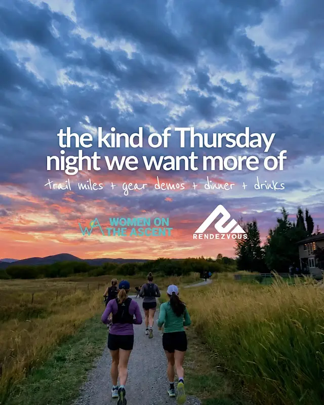 Women On the Ascent x Rendezvous Run Trail Tune-Up Community Run logo