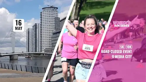 Women's Run Series Manchester 5k & 10k May 2027 logo