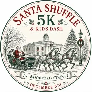 Woodford County Santa Shuffle 5K & Kids Elf Dash logo