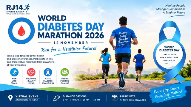 World Diabetes Day Marathon 2026 logo