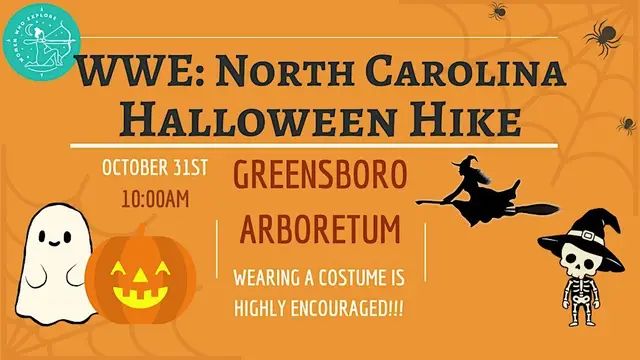 WWE North Carolina- Halloween Hike at Greensboro Arboretum logo