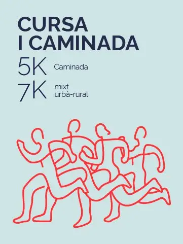 XI CURSA I CAMINADA Km contra el càncer Santa Margarida de Montbui logo
