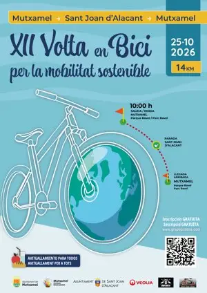 XII Volta en Bici Mutxamel - Sant joan d'Alacant 2026 logo
