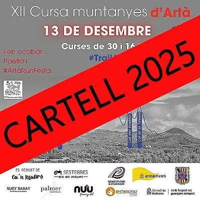XIII Cursa Muntanyes d'Artà. 2026 logo