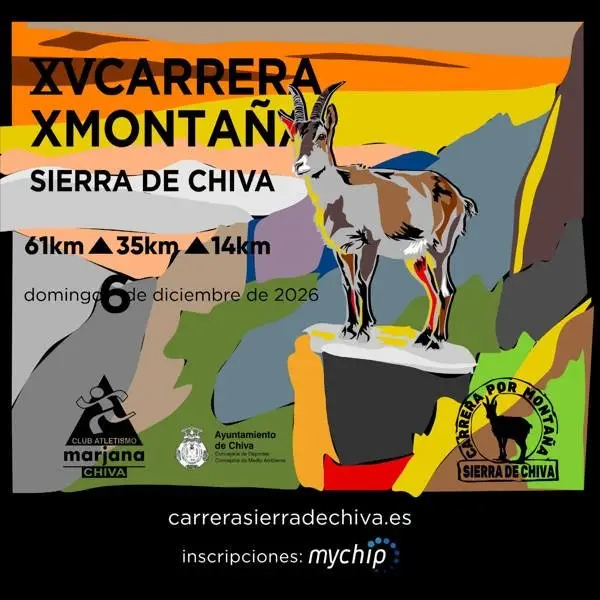 XV Carrera por Montaña Sierra de Chiva. logo