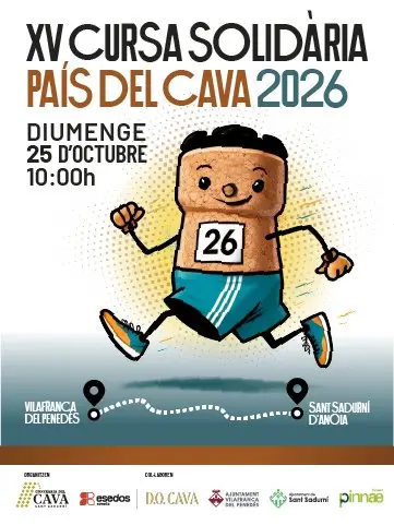 XV Cursa Solidària País del Cava logo