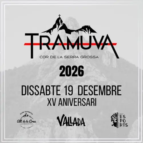 TRAMUVA, XV Trail Muntanya de Vallada logo