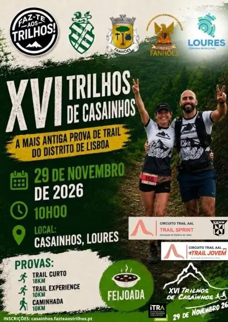 XVI Trilhos de Casainhos logo