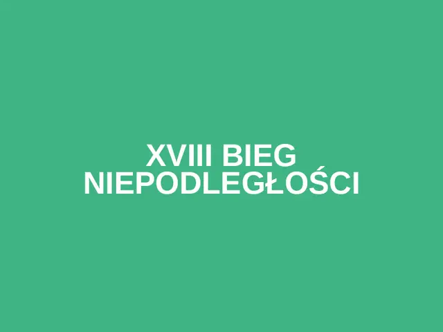 XVIII Bieg Niepodległości logo