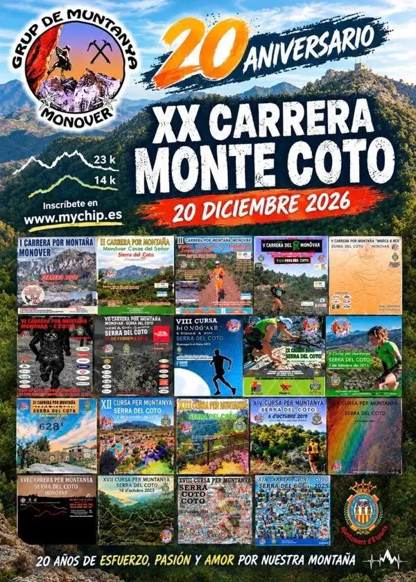 XX CARRERA POR MONTAÑA Y MARCHA A PIÉ SERRA DEL COTO logo