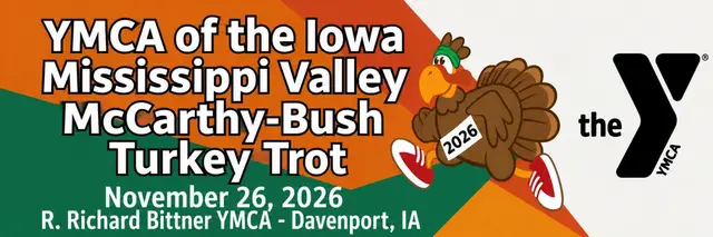 YMCA of the Iowa Mississippi Valley McCarthy-Bush Turkey Trot logo