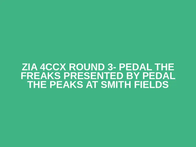 Zia 4CCX Round 3- Pedal the Freaks presented by Pedal the Peaks at Smith Fields logo