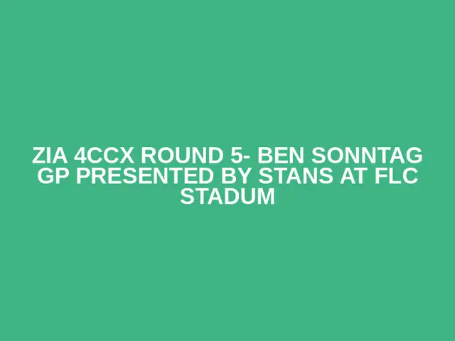 Zia 4CCX Round 5- Ben Sonntag GP presented by Stans At FLC Stadum logo