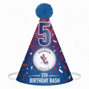 SoleRoots Running Birthday Bash 5K Logo